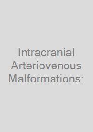 Cover Intracranial Arteriovenous Malformations: