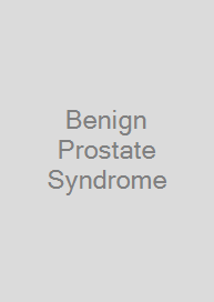 Benign Prostate Syndrome