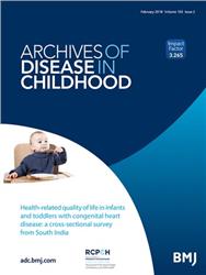 Cover Archives of Disease in Childhood