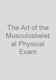 Cover The Art of the Musculoskeletal Physical Exam