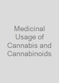 Medicinal Usage of Cannabis and Cannabinoids
