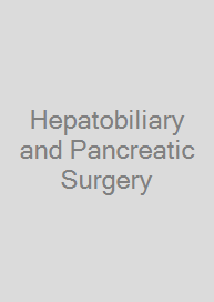Cover Hepatobiliary and Pancreatic Surgery