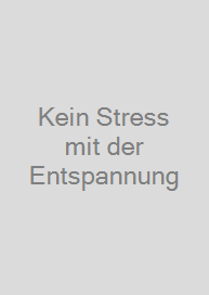 Cover Kein Stress mit der Entspannung