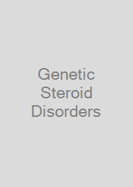 Cover Genetic Steroid Disorders