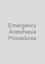 Cover Emergency Anesthesia Procedures