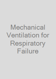 Cover Mechanical Ventilation for Respiratory Failure