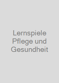 Cover Lernspiele Pflege und Gesundheit