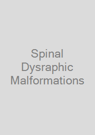 Cover Spinal Dysraphic Malformations