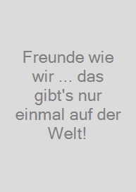 Cover Freunde wie wir ... das gibt's nur einmal auf der Welt!