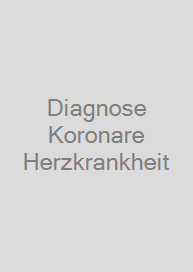 Cover Diagnose Koronare Herzkrankheit