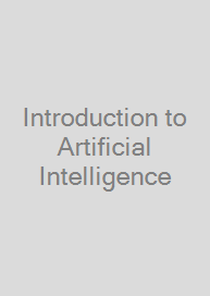 Cover Introduction to Artificial Intelligence