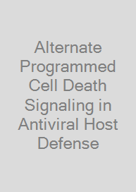 Alternate Programmed Cell Death Signaling in Antiviral Host Defense