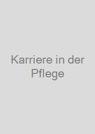 Cover Karriere in der Pflege