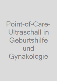 Cover Point-of-Care-Ultraschall in Geburtshilfe und Gynäkologie