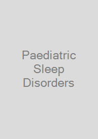 Cover Paediatric Sleep Disorders
