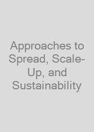 Cover Approaches to Spread, Scale-Up, and Sustainability