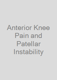 Cover Anterior Knee Pain and Patellar Instability