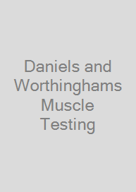 Cover Daniels and Worthinghams Muscle Testing