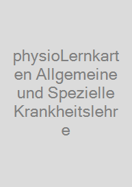 Cover physioLernkarten Allgemeine und Spezielle Krankheitslehre