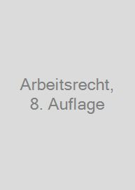 Cover Arbeitsrecht, 8. Auflage