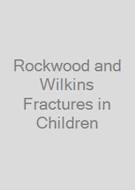 Cover Rockwood and Wilkins Fractures in Children