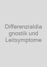 Cover Differenzialdiagnostik und Leitsymptome