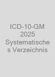 Cover ICD-10-GM 2025 Systematisches Verzeichnis