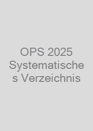 Cover OPS 2025 Systematisches Verzeichnis