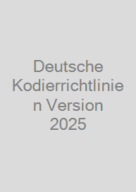 Cover Deutsche Kodierrichtlinien Version 2025