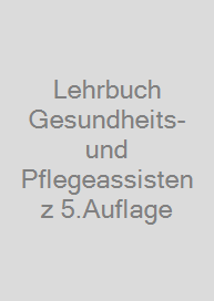 Cover Lehrbuch Gesundheits- und Pflegeassistenz 5.Auflage