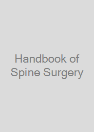 Cover Handbook of Spine Surgery