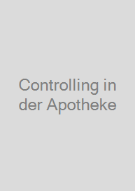 Controlling in der Apotheke