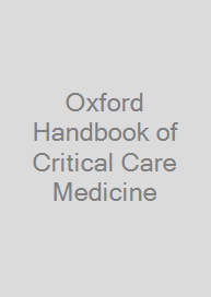 Cover Oxford Handbook of Critical Care Medicine