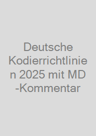 Cover Deutsche Kodierrichtlinien 2025 mit MD-Kommentar