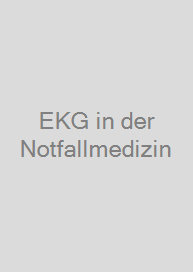 Cover EKG in der Notfallmedizin