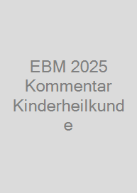 Cover EBM 2025 Kommentar Kinderheilkunde