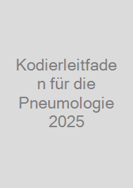 Cover Kodierleitfaden für die Pneumologie 2025