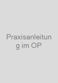 Cover Praxisanleitung im OP