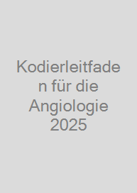 Cover Kodierleitfaden für die Angiologie 2025