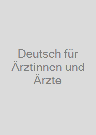 Cover Deutsch für Ärztinnen und Ärzte