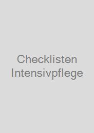 Checklisten Intensivpflege