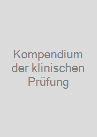 Cover Kompendium der klinischen Prüfung