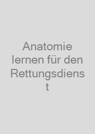 Cover Anatomie lernen für den Rettungsdienst