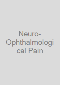 Cover Neuro-Ophthalmological Pain