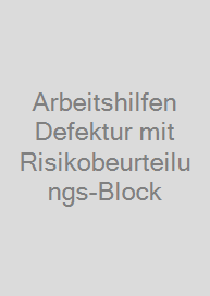 Cover Arbeitshilfen Defektur mit Risikobeurteilungs-Block