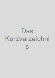 Cover Das Kurzverzeichnis
