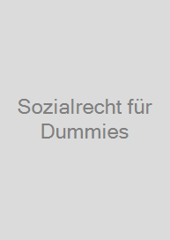 Cover Sozialrecht für Dummies