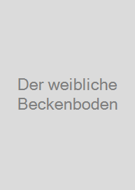 Cover Der weibliche Beckenboden