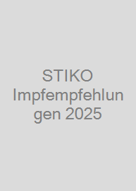 STIKO Impfempfehlungen 2025