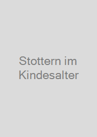 Cover Stottern im Kindesalter
